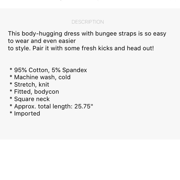 GARAGE Bungee Strap Bodycon - Picture 4 of 5